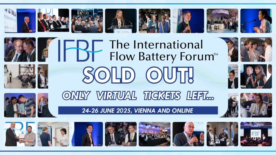 The global flow battery community is gathering, and we’re sold out! Join online!